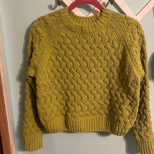 Chunky chenille sweater